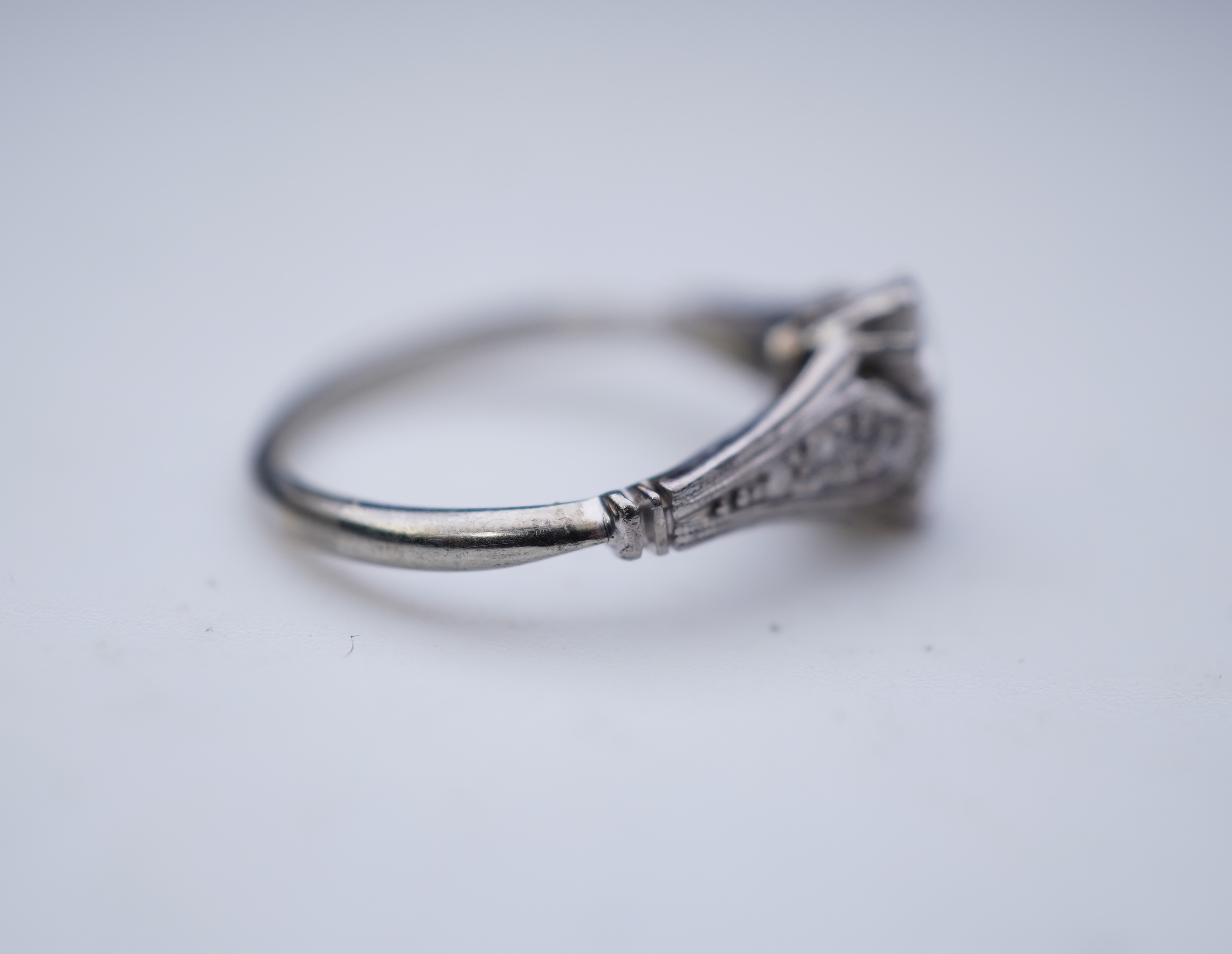 A diamond ring, early 20th century